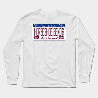 Horseshoe Bend National Military Park license plate Long Sleeve T-Shirt